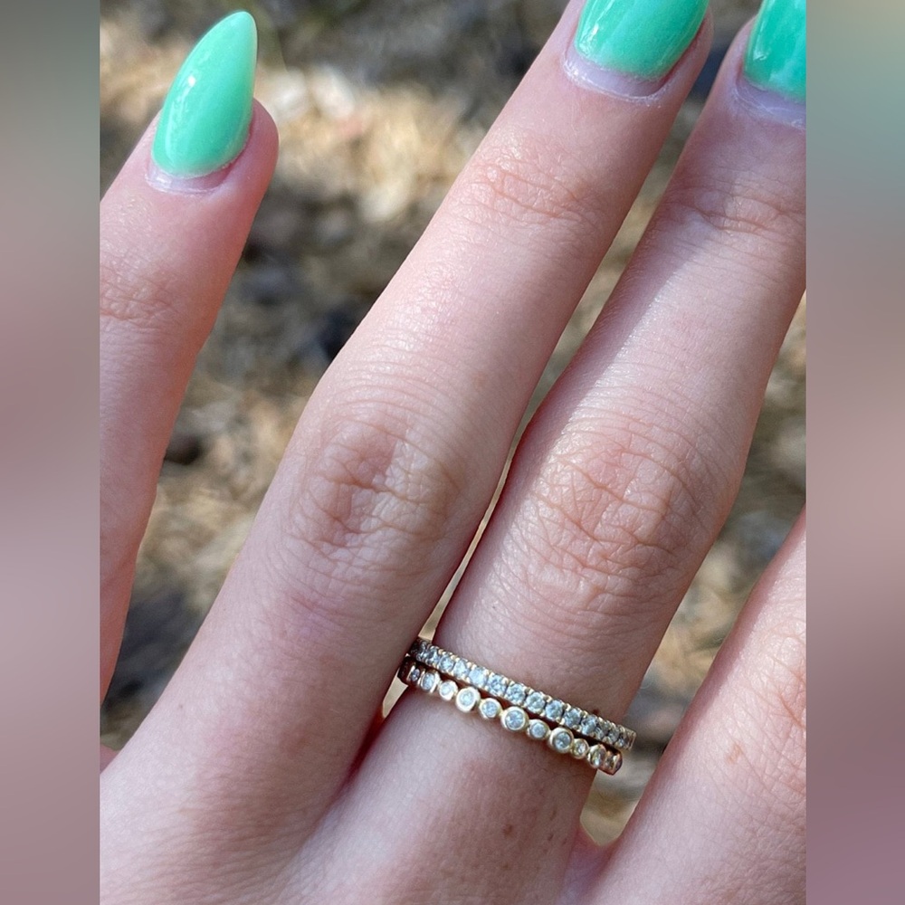 Delicate Gold Stacking Diamond Ring